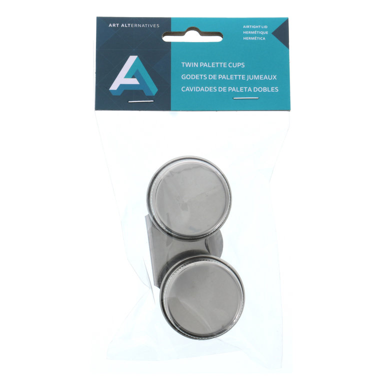 Art Alternatives Art Alternatives Stainless Steel Twin Palette Cups with Lids